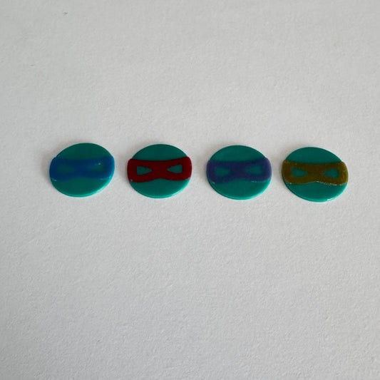Pack of 8 TMNT tokens (with resin finish)