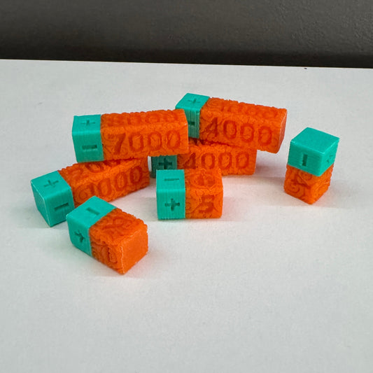 Pack of 7 OP themed counters