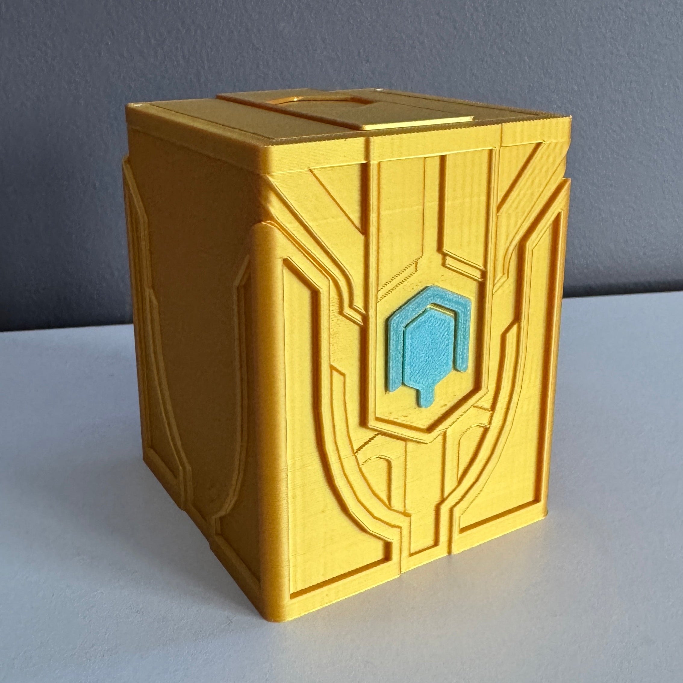 Deckbox RB "Hextech dorado" [Glow in the dark]