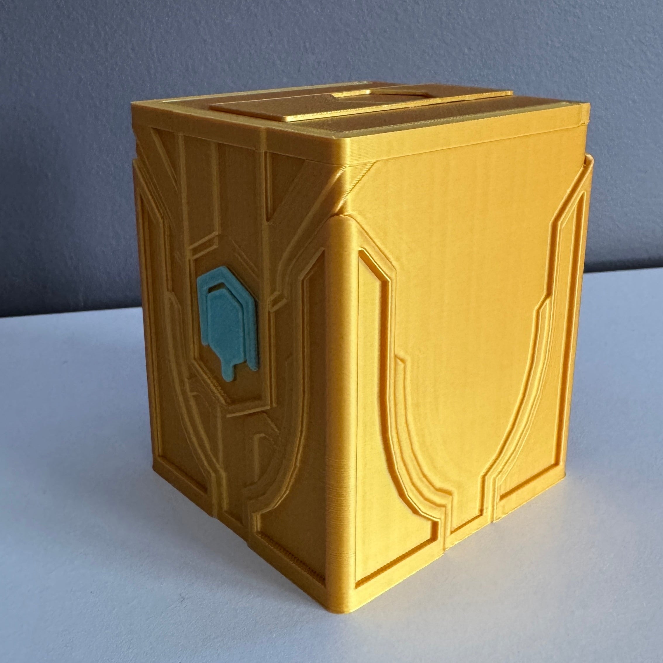 Deckbox RB "Hextech dorado" [Glow in the dark]