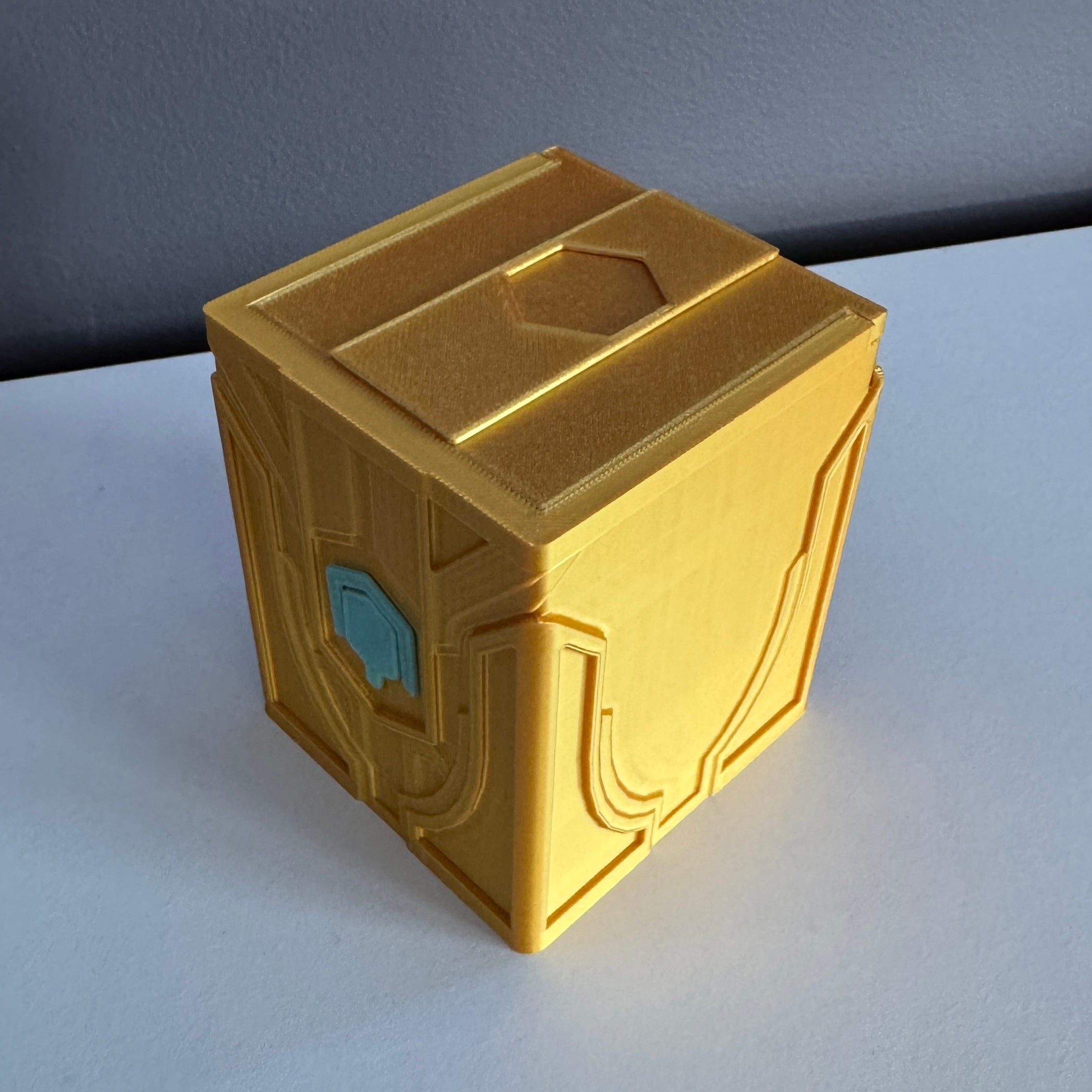 Deckbox RB "Hextech dorado" [Glow in the dark]